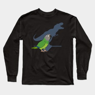 Funny Dusky headed Conure T-rex Long Sleeve T-Shirt